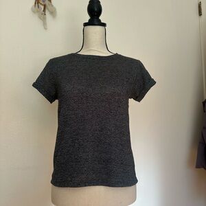 Forever 21 Charcoal Gray Short Sleeve Knit Tee Size S